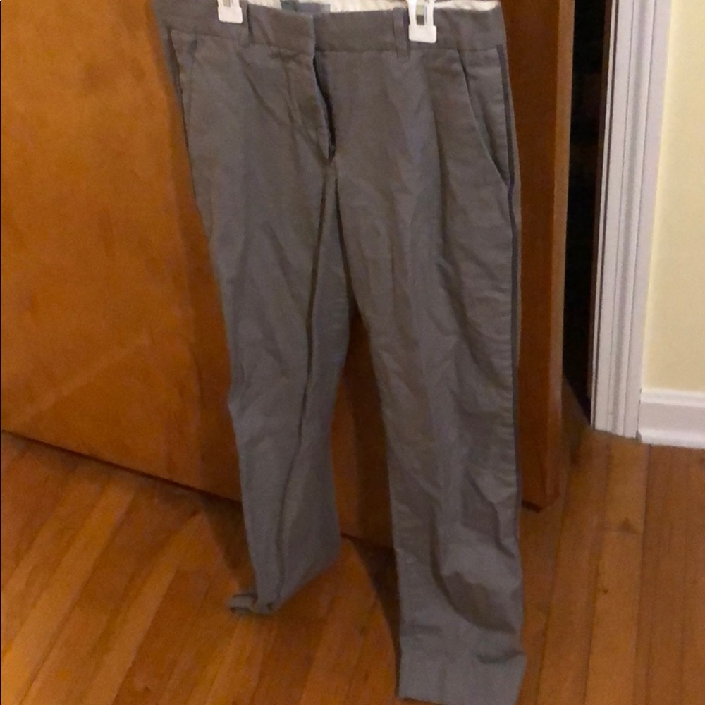 Gray Straight Leg Pants